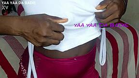 Saggy tits slut's christmas tease?