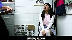 Liftergirl Penelope Woods Cavity Searched and Ass Fucked by Officer