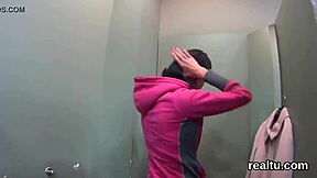 Ravishing Czech teen gets tempted and POV-pounded in store!