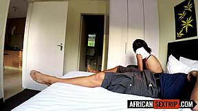 petite ebony milf gets slammed rough by big white cock hookup