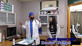 Relax while Dr Tampa spreads Selena's pussy wide