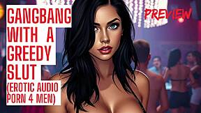 Ready to hear this innocent teen moan through her cum-covered gangbang fuck?
