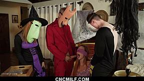 Stepmom endures freeuse pranks from three stepsons fucking her senseless - cncmilf