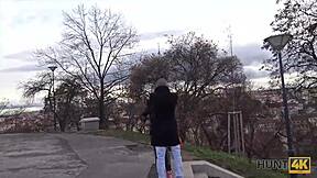 hunt4k guy slams jenifer red's tight holes for cash on hidden cam