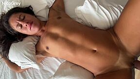 brunette brazilian gostosa fucks nonstop hardcore doggy cowgirl pov ride