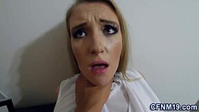 clothed teen pov sucks my monster cock so good
