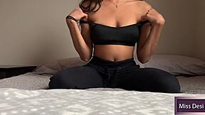 petite indian teen strips lingerie for daddy