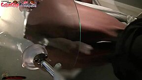 filthy boy ass takes wet noisy ANAL FISTING punishment with huge toys farts gaping pov