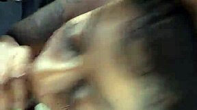 Thick Ebony Slut Slurps BBC Outdoor Facial