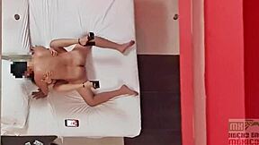 Hidden cam captures regina wife riding neighbor's monster cock as cuckold husband watches