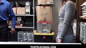 lp officer rams aubree ice hard with his throbbing cock in office