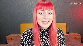 goth girl in gloves jerks your cock hard on first date making you throb