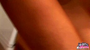 just a skinny petite teen in tight jeans teasing her panties 😘