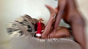 FUCKING SPICY MISS SANTA CLAUS BIG BLACK COCK THRUSTS!