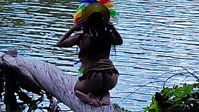 vagninho e rebecca santos... outdoor anal creampie squirts out her ass so hot!!