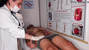 Nurse spots my boner emoji eyes wide 😲🍆💦