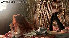 nude redhead cosplay babe bares all backstage in erotic reveal