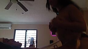 Latina Curvy Ass Shaking Spanking Session With 20yo Stud