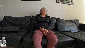 Beautiful Latina Casting: Pretty Babysitter's First Doggystyle Creampie