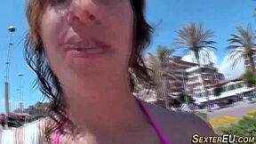 German Teen Cock Sucking Outdoor POV