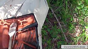 Ever seen a teen girlfriend's great ass bouncing outdoors in POV?