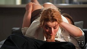 ex girlfriend deepthroats my monster cock quick cumshot before work 4k