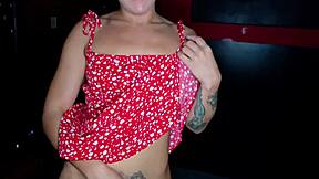 first time at the porn theater dakota marr flashes her trimmed pussy teases exhibitionist style