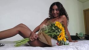 Skinny Latina Prostitute Squirts First Time on Big Black Cock