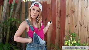 Ever seen a teen girlfriend's great ass bouncing outdoors in POV?