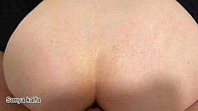 arab stepmom's juicy pussy stretched doggystyle before massive cumshot on her big tits