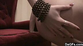 dagfs brunette teen gropes shaved tits pussy mirror masturbation closeup 😘🔥