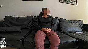 Beautiful Latina Casting: Pretty Babysitter's First Doggystyle Creampie