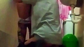 brunette latina housewife squirts in bathroom fuck with secret cousin while hubby away