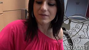 Hardcore pov fucks tight teen pussy rough!