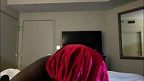 Meta Glasses POV Darkchocolatebarbie's Sloppy Blowjob Swallow in Vegas!