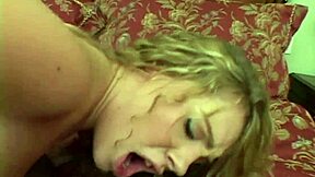 White Teen Swallows First Big Black Cock