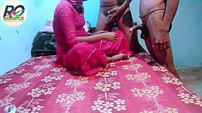 😲 wife stripped for threesome, two cocks pound pussy anus! 🔥