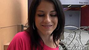 Hardcore pov fucks tight teen pussy rough!