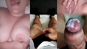 ex's tight wet pussy made my small cock throb watching her solo grind.