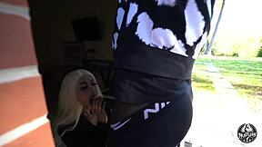 Tiny girl takes 7ft bbc pounding wildly