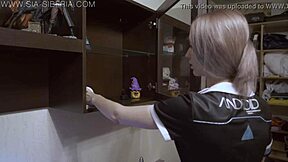 sia siberia kara cosplay fucks dildo hard on webcam 💥🎮