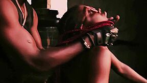 Quickie Bent Over Petite Teen Fucked by Street Hood Gangster's Big Black Cock