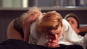 ex girlfriend deepthroats my monster cock quick cumshot before work 4k