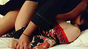 imagine her juicy wet pussy dripping after fingering in that oiran cosplay, can't hold back creampie