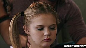 babysitter coco lovelock jumps into kinky ffm threesome creampie!