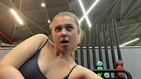 omg extreme squirting gym session with jucielussie is wild af 💦