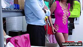 Officer juan largo fucks shoplifter skyla sun's pussy pretending boyfriend bought item