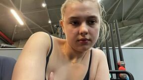 omg extreme squirting gym session with jucielussie is wild af 💦