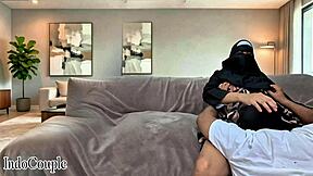 Muslim Indo couple plays game as wife gets pounded hard everywhere