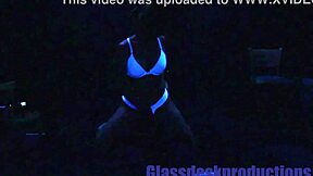 > scarlett johnson blacklight sex got me creampie cryin like a rough whore virgin